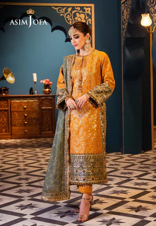 Asim Jofa | Fasana e Ishq Eid Luxury Lawn | AJFI-26 - Aqsa Fabrics