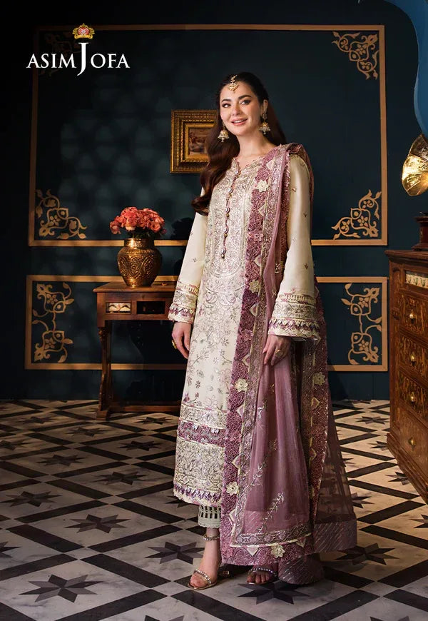 Asim Jofa | Fasana e Ishq Eid Luxury Lawn | AJFI-15 - Aqsa Fabrics