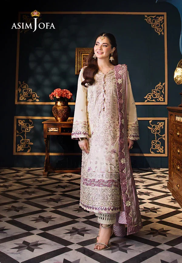 Asim Jofa | Fasana e Ishq Eid Luxury Lawn | AJFI-15 - Aqsa Fabrics
