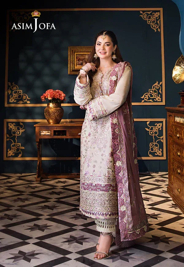 Asim Jofa | Fasana e Ishq Eid Luxury Lawn | AJFI-15 - Aqsa Fabrics