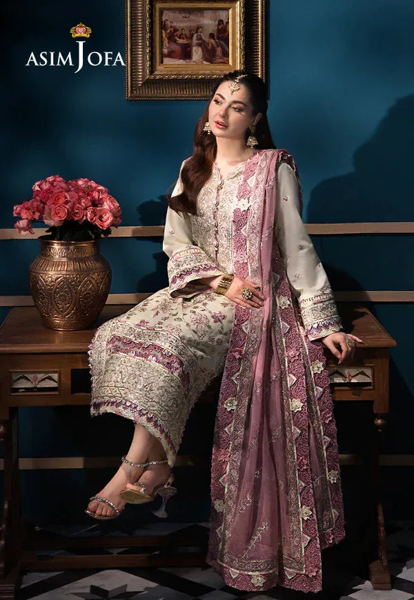 Asim Jofa | Fasana e Ishq Eid Luxury Lawn | AJFI-15 - Aqsa Fabrics
