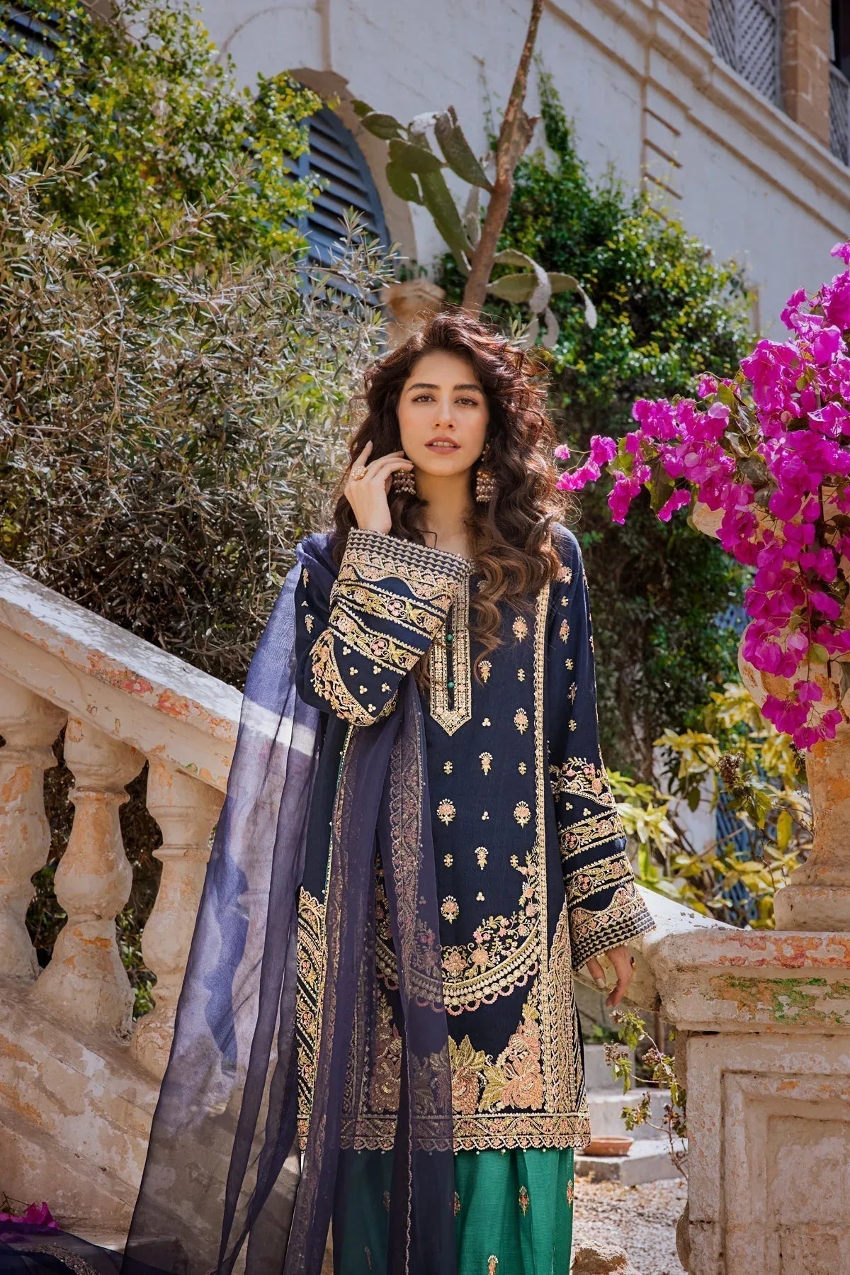 Erum Khan | Umaima Eid Edit | ANABIA - Aqsa Fabrics