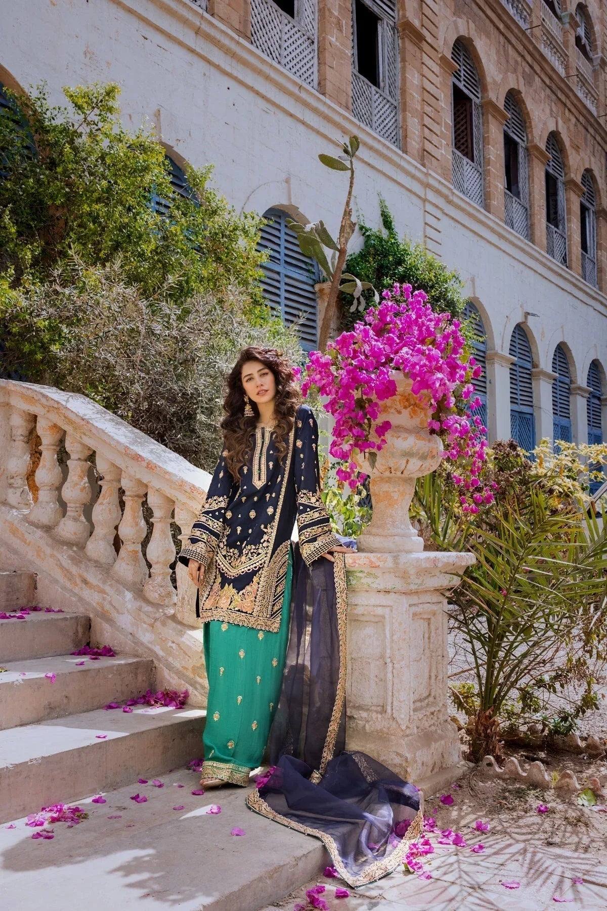 Erum Khan | Umaima Eid Edit | ANABIA - Aqsa Fabrics