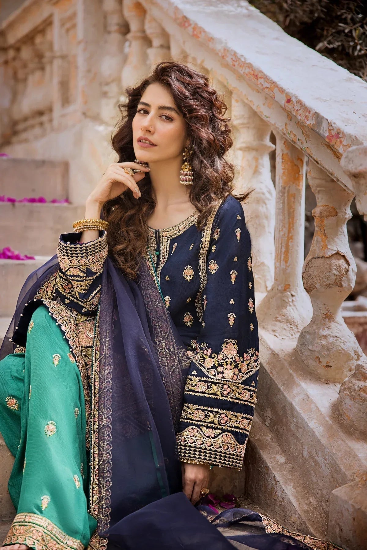 Erum Khan | Umaima Eid Edit | ANABIA - Aqsa Fabrics