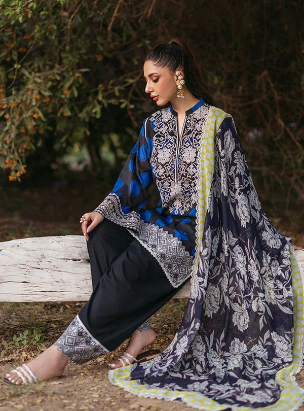 Zainab Chottani | Tahra Lawn 24 | FREYA - D 10B - Aqsa Fabrics