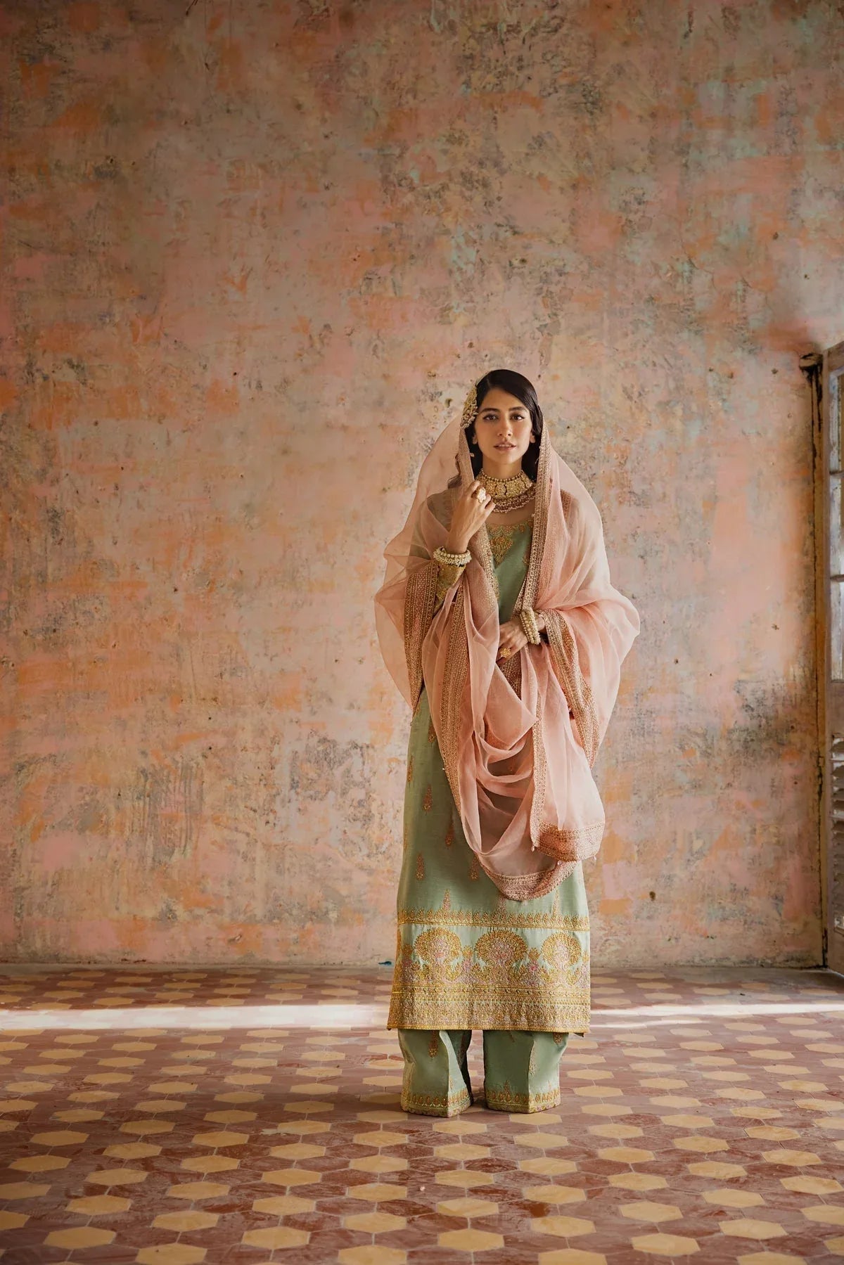 Erum Khan | Umaima Eid Edit | DARAKSHAN - Aqsa Fabrics