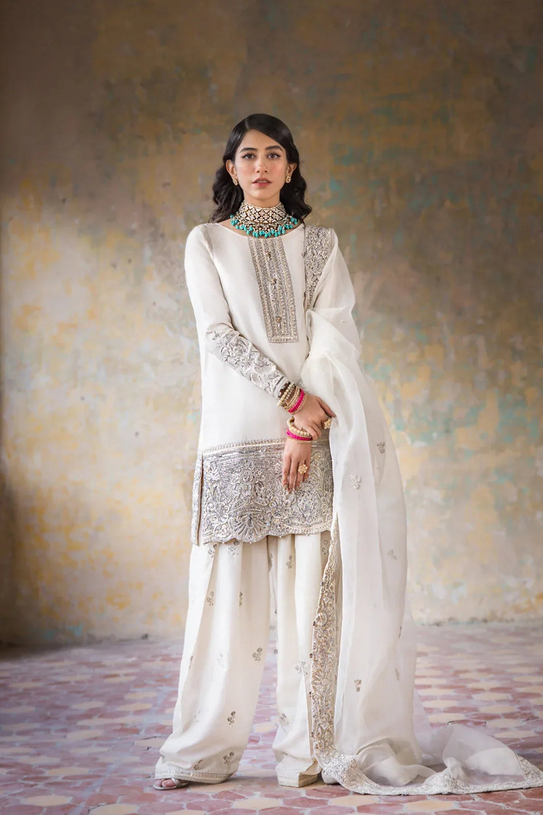 Erum Khan | Umaima Eid Edit | Hoorain - Aqsa Fabrics