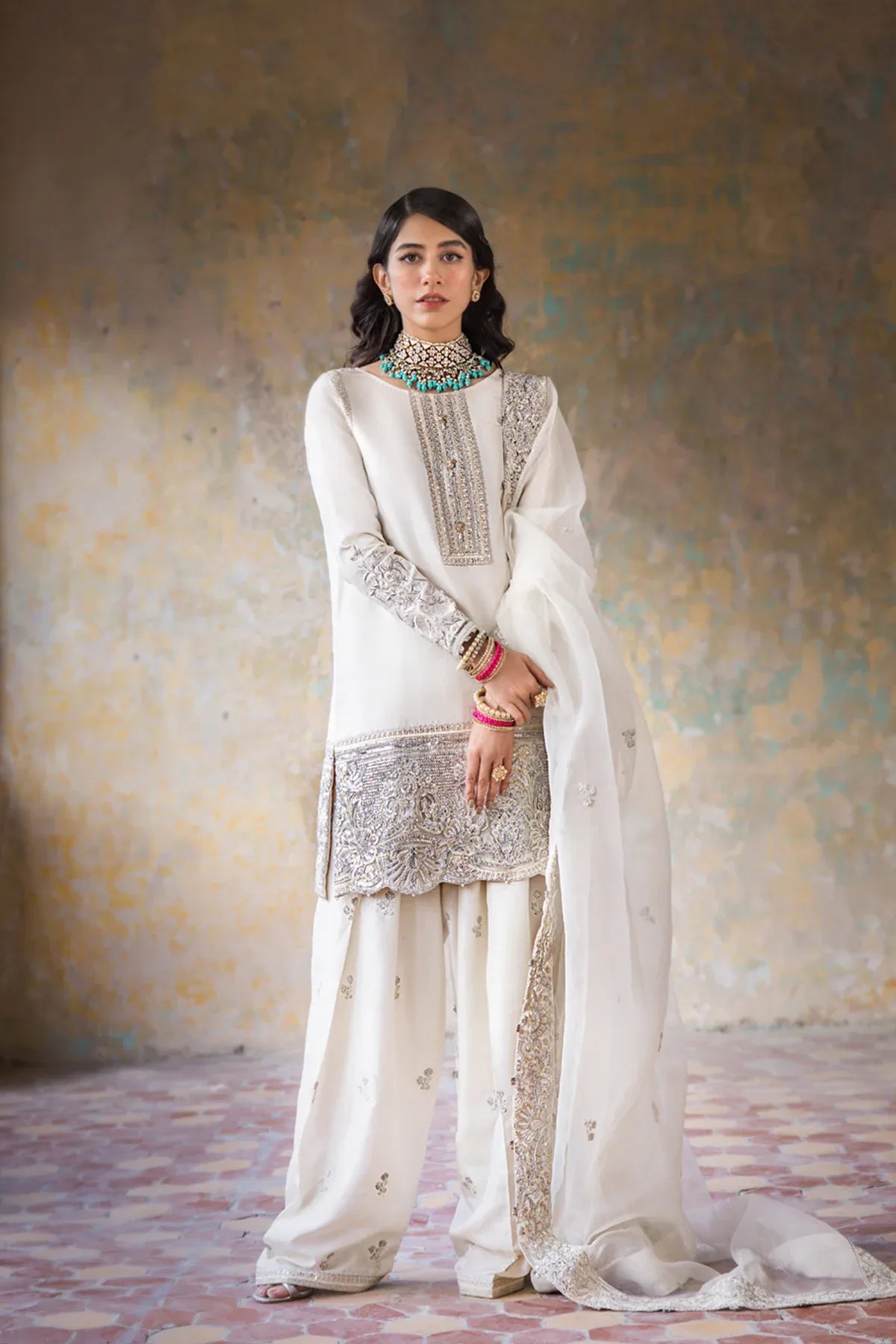 Erum Khan | Umaima Eid Edit | Hoorain - Aqsa Fabrics