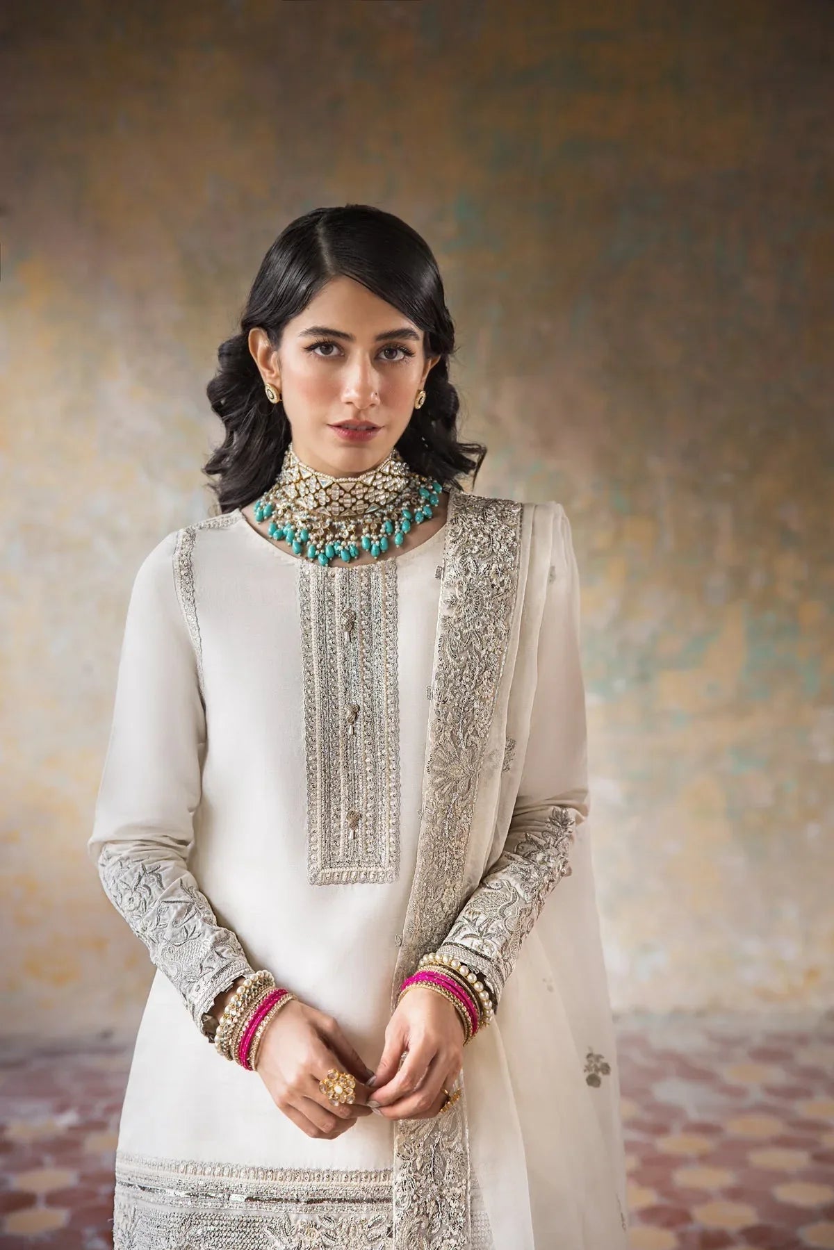 Erum Khan | Umaima Eid Edit | Hoorain - Aqsa Fabrics