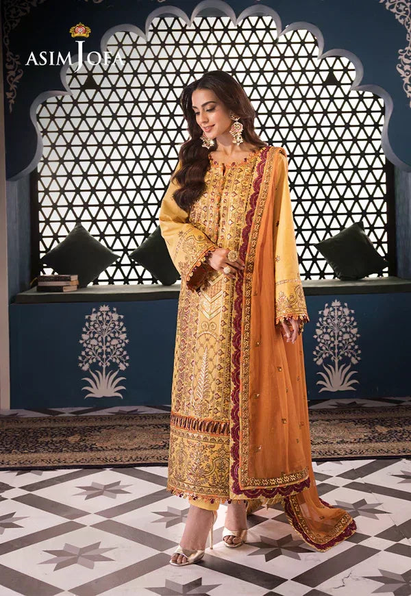 Asim Jofa | Fasana e Ishq Eid Luxury Lawn | AJFI-19 - Aqsa Fabrics