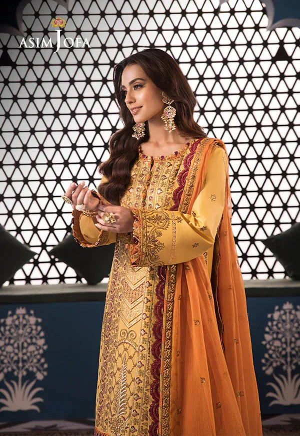 Asim Jofa | Fasana e Ishq Eid Luxury Lawn | AJFI-19 - Aqsa Fabrics