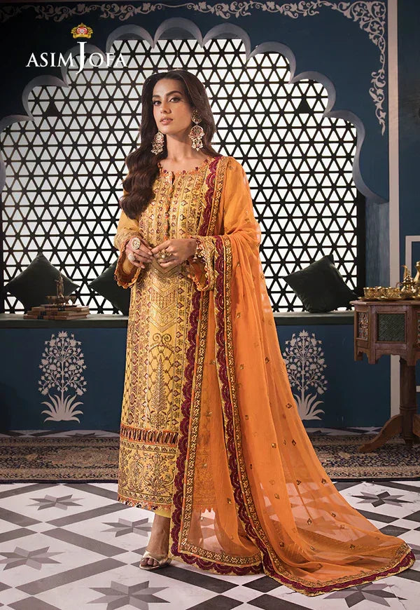 Asim Jofa | Fasana e Ishq Eid Luxury Lawn | AJFI-19 - Aqsa Fabrics