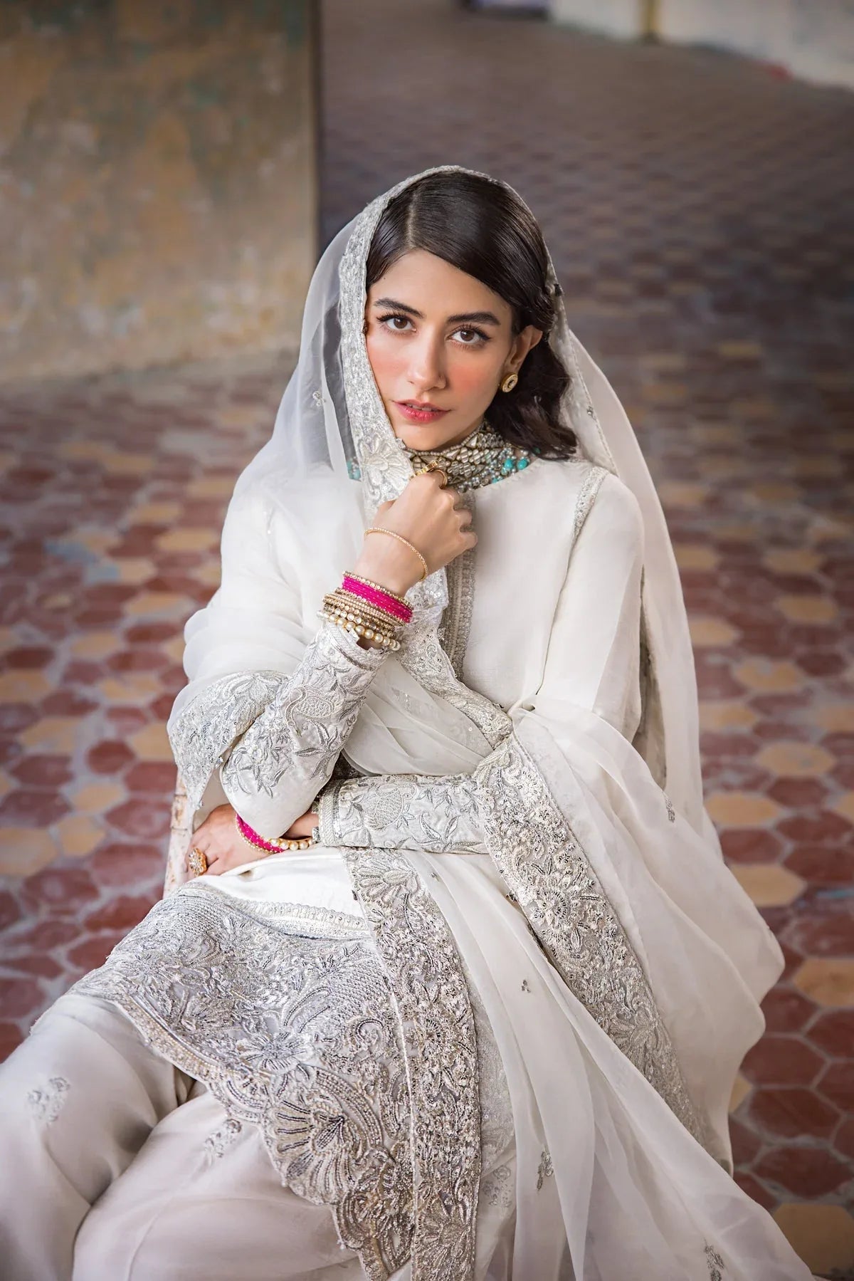 Erum Khan | Umaima Eid Edit | Hoorain - Aqsa Fabrics