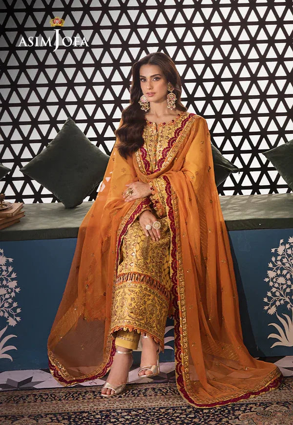 Asim Jofa | Fasana e Ishq Eid Luxury Lawn | AJFI-19 - Aqsa Fabrics
