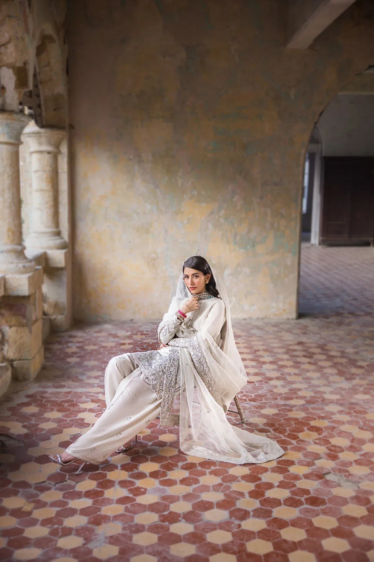 Erum Khan | Umaima Eid Edit | Hoorain - Aqsa Fabrics