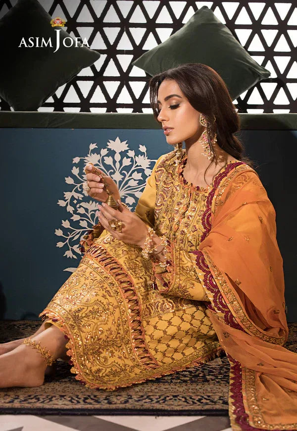 Asim Jofa | Fasana e Ishq Eid Luxury Lawn | AJFI-19 - Aqsa Fabrics