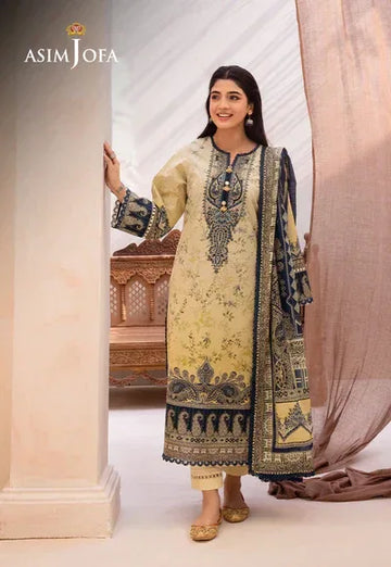 Asim Jofa | Prints Essentials | AJUB-15 - Aqsa Fabrics