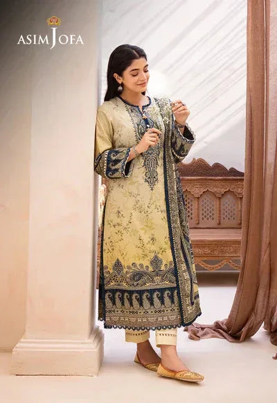 Asim Jofa | Prints Essentials | AJUB-15 - Aqsa Fabrics
