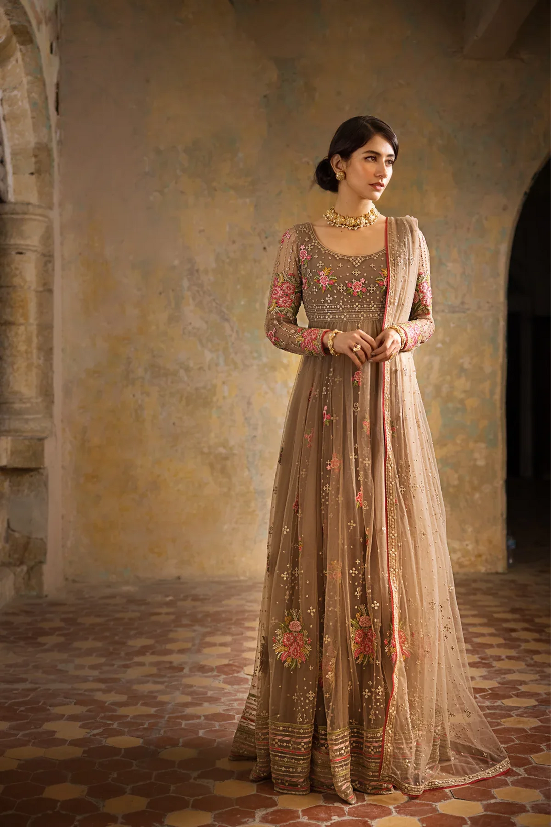 Erum Khan | Umaima Eid Edit | MIRAAL - Aqsa Fabrics