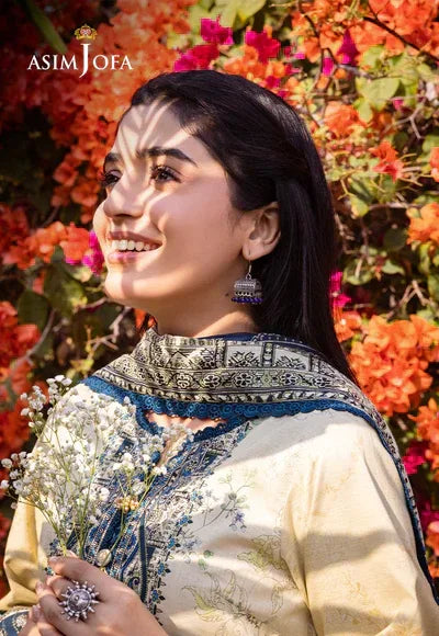Asim Jofa | Prints Essentials | AJUB-15 - Aqsa Fabrics