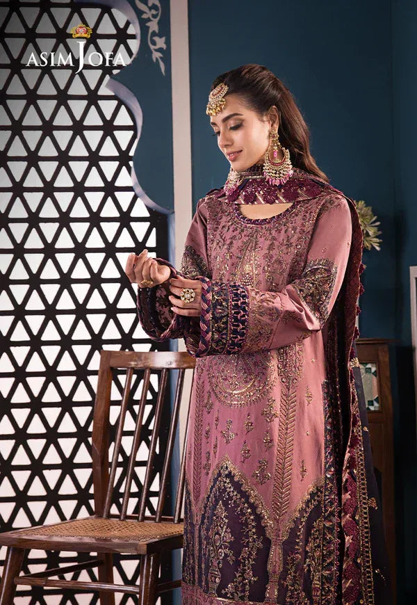 Asim Jofa | Fasana e Ishq Eid Luxury Lawn | AJFI-22 - Aqsa Fabrics