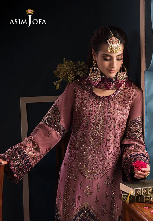Asim Jofa | Fasana e Ishq Eid Luxury Lawn | AJFI-22 - Aqsa Fabrics