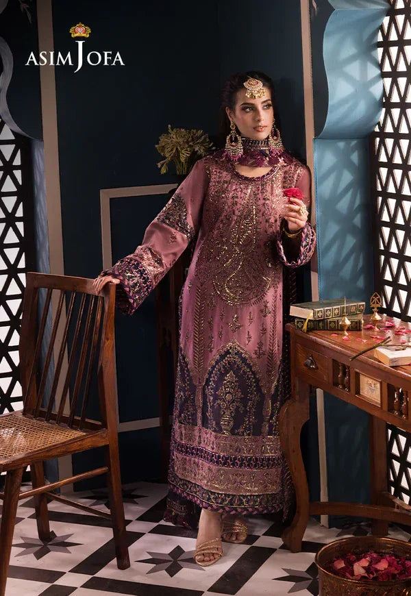 Asim Jofa | Fasana e Ishq Eid Luxury Lawn | AJFI-22 - Aqsa Fabrics