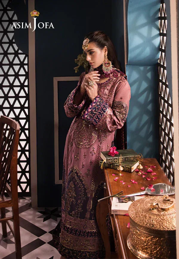 Asim Jofa | Fasana e Ishq Eid Luxury Lawn | AJFI-22 - Aqsa Fabrics