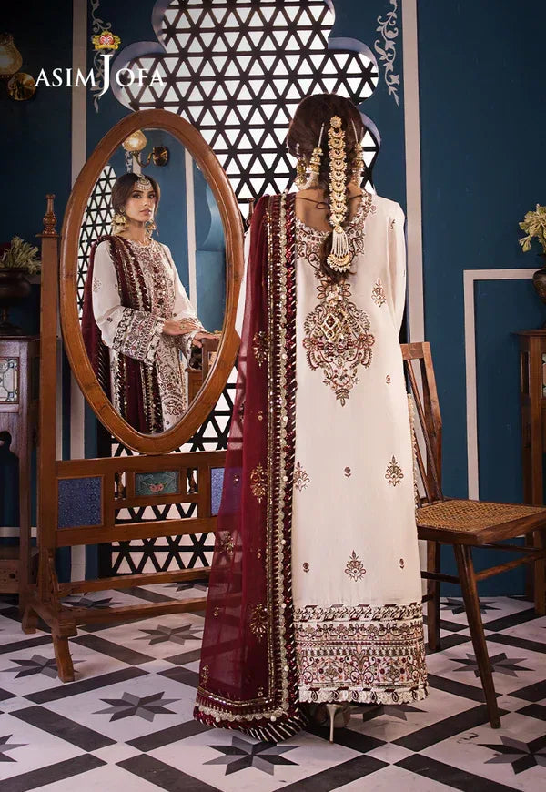 Asim Jofa | Fasana e Ishq Eid Luxury Lawn | AJFI-13 - Aqsa Fabrics