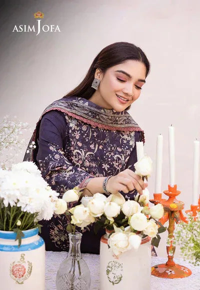 Asim Jofa | Prints Essentials | AJUB-08 - Aqsa Fabrics