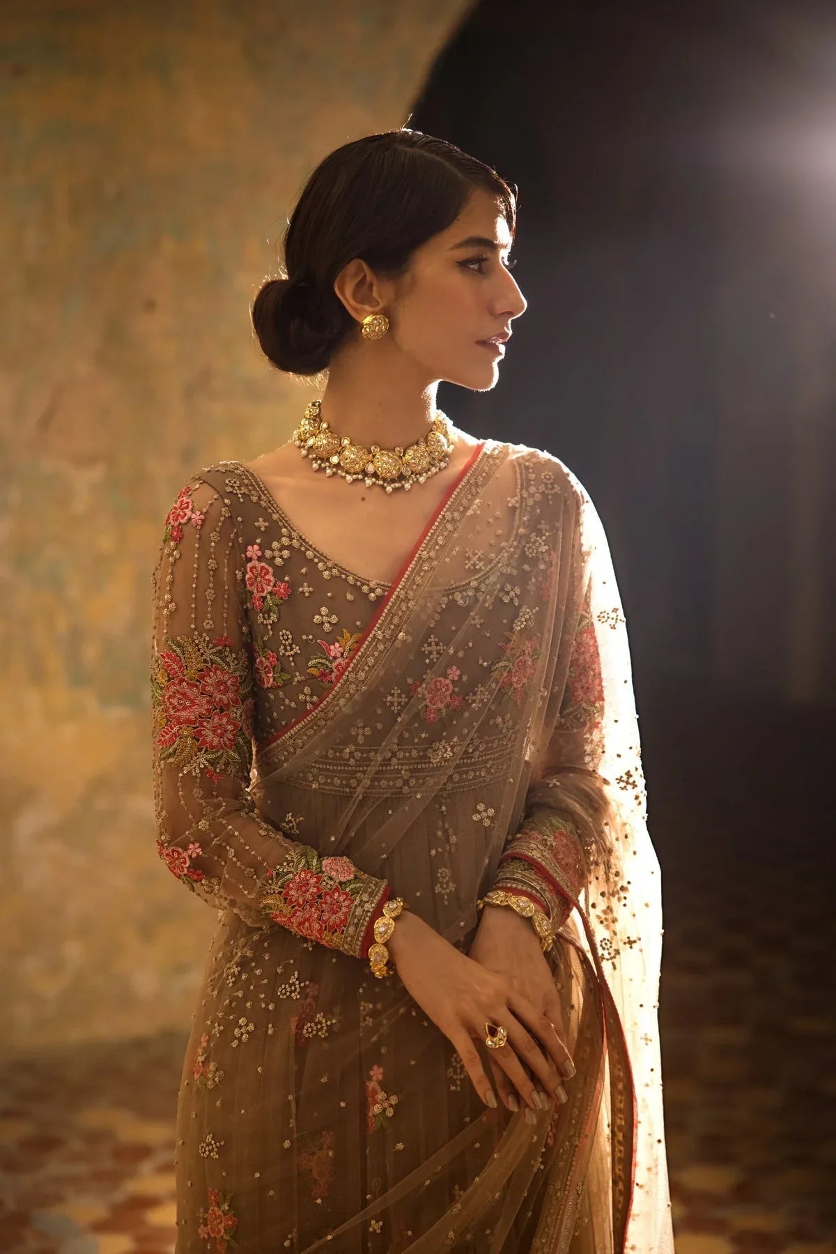 Erum Khan | Umaima Eid Edit | MIRAAL - Aqsa Fabrics