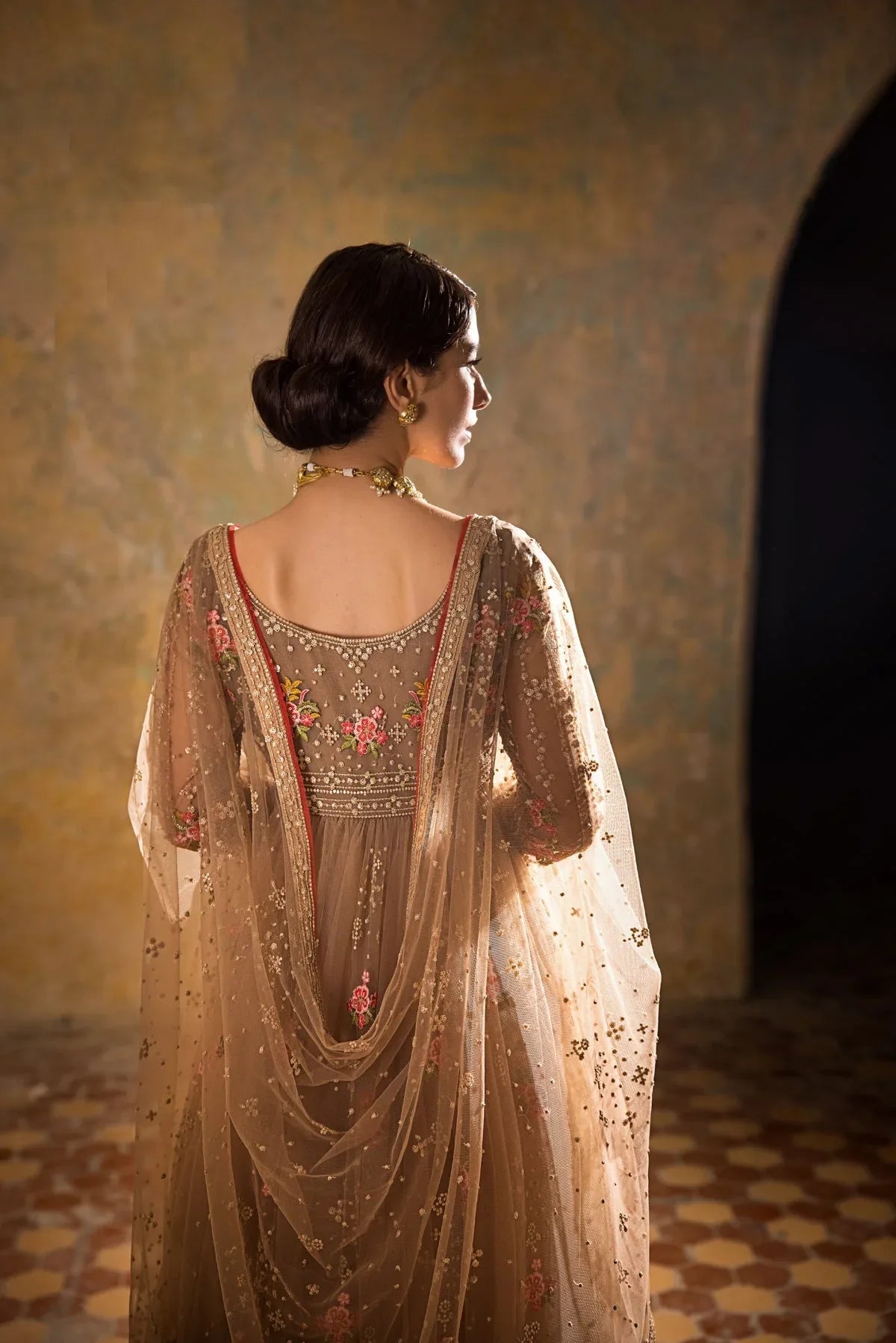 Erum Khan | Umaima Eid Edit | MIRAAL - Aqsa Fabrics