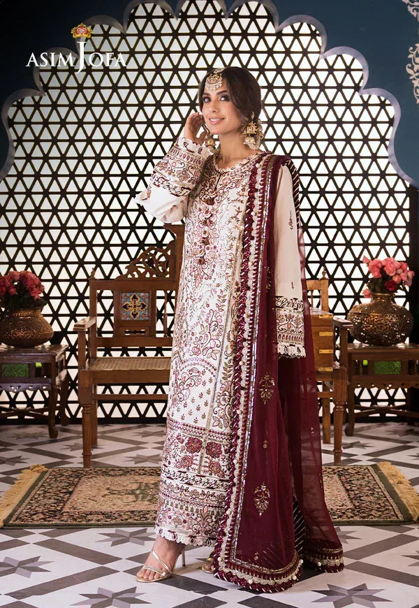 Asim Jofa | Fasana e Ishq Eid Luxury Lawn | AJFI-13 - Aqsa Fabrics