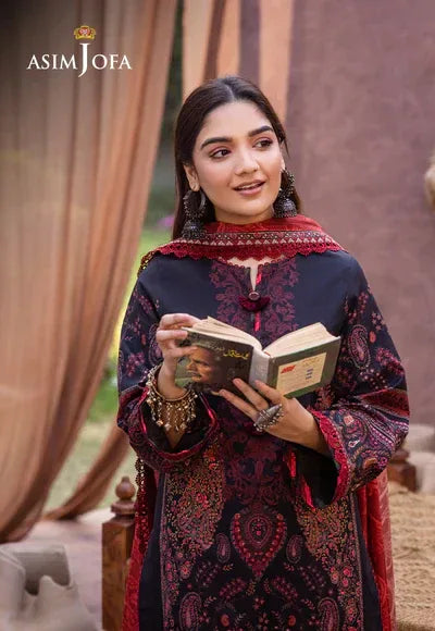 Asim Jofa | Prints Essentials | AJUB-12 - Aqsa Fabrics