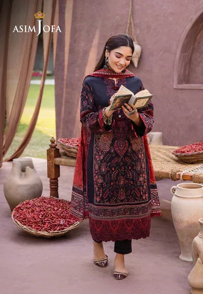 Asim Jofa | Prints Essentials | AJUB-12 - Aqsa Fabrics