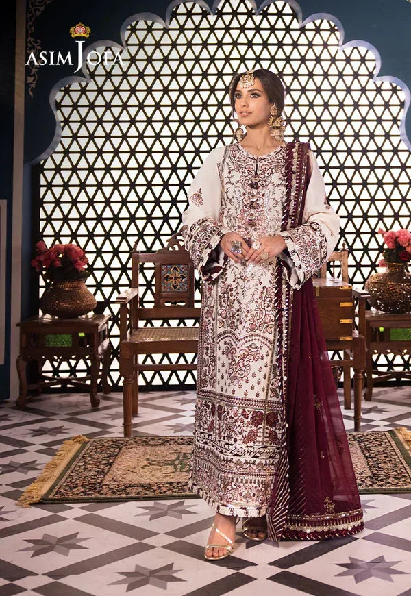 Asim Jofa | Fasana e Ishq Eid Luxury Lawn | AJFI-13 - Aqsa Fabrics