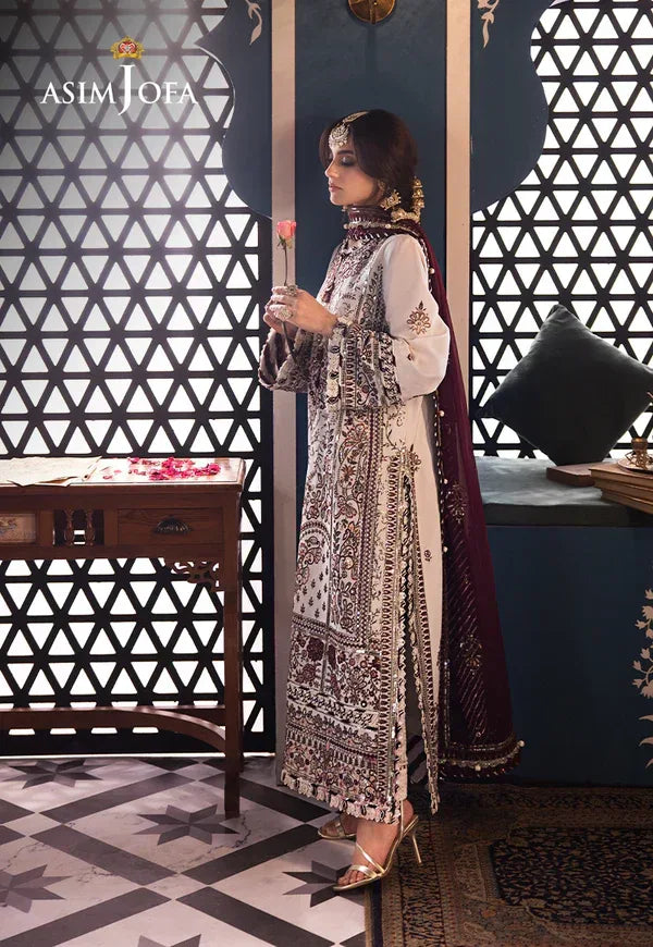 Asim Jofa | Fasana e Ishq Eid Luxury Lawn | AJFI-13 - Aqsa Fabrics