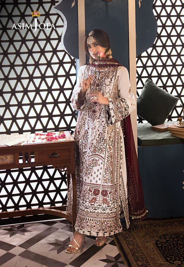 Asim Jofa | Fasana e Ishq Eid Luxury Lawn | AJFI-13 - Aqsa Fabrics