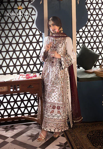 Asim Jofa | Fasana e Ishq Eid Luxury Lawn | AJFI-13 - Aqsa Fabrics