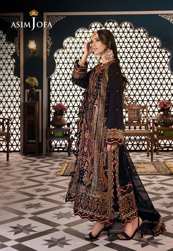 Asim Jofa | Fasana e Ishq Eid Luxury Lawn | AJFI-05 - Aqsa Fabrics