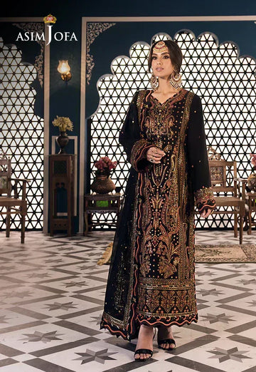 Asim Jofa | Fasana e Ishq Eid Luxury Lawn | AJFI-05 - Aqsa Fabrics