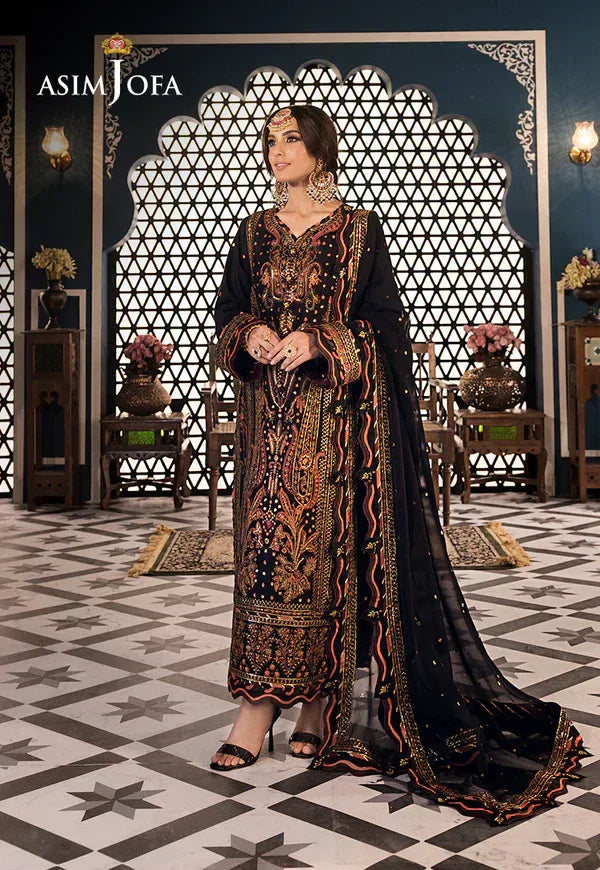 Asim Jofa | Fasana e Ishq Eid Luxury Lawn | AJFI-05 - Aqsa Fabrics