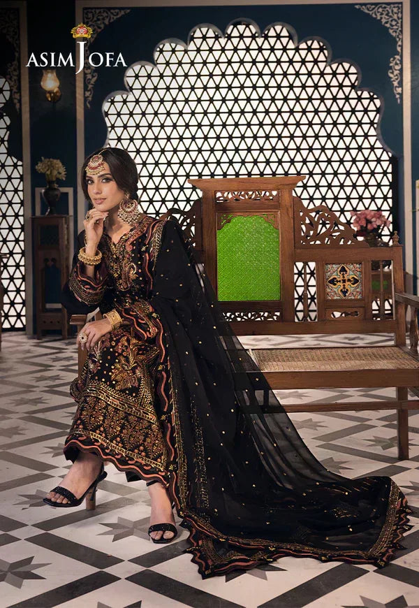 Asim Jofa | Fasana e Ishq Eid Luxury Lawn | AJFI-05 - Aqsa Fabrics