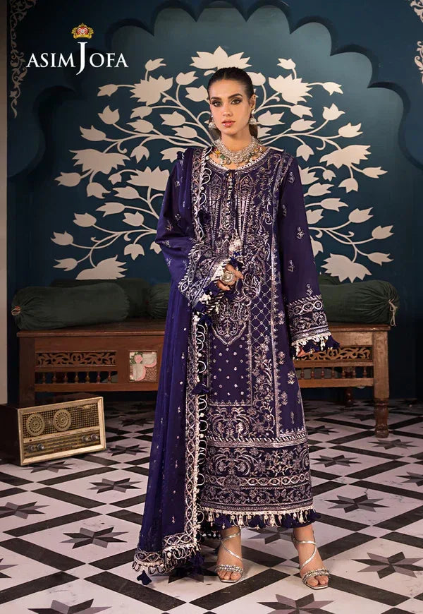 Asim Jofa | Fasana e Ishq Eid Luxury Lawn | AJFI-25 - Aqsa Fabrics