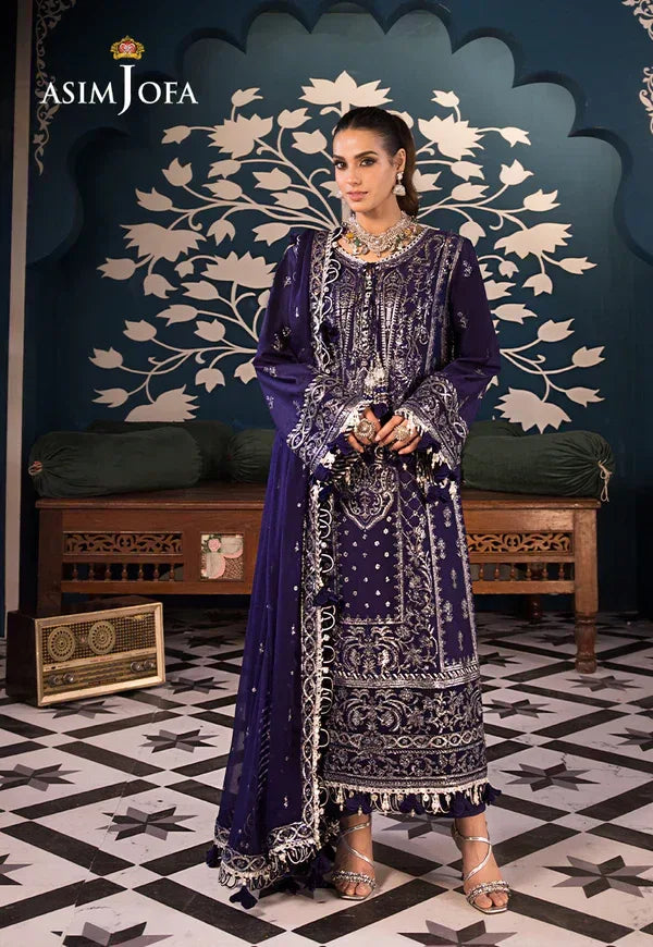 Asim Jofa | Fasana e Ishq Eid Luxury Lawn | AJFI-25 - Aqsa Fabrics