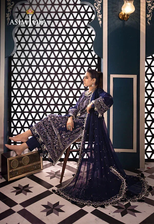 Asim Jofa | Fasana e Ishq Eid Luxury Lawn | AJFI-25 - Aqsa Fabrics