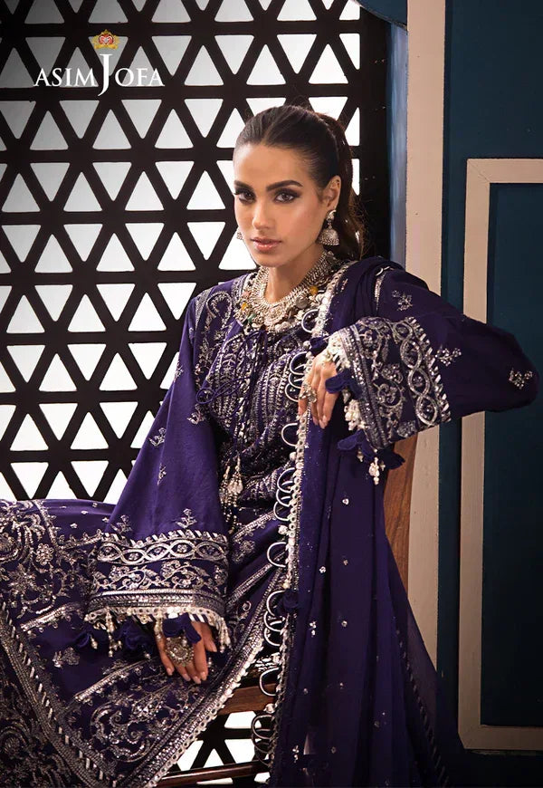 Asim Jofa | Fasana e Ishq Eid Luxury Lawn | AJFI-25 - Aqsa Fabrics