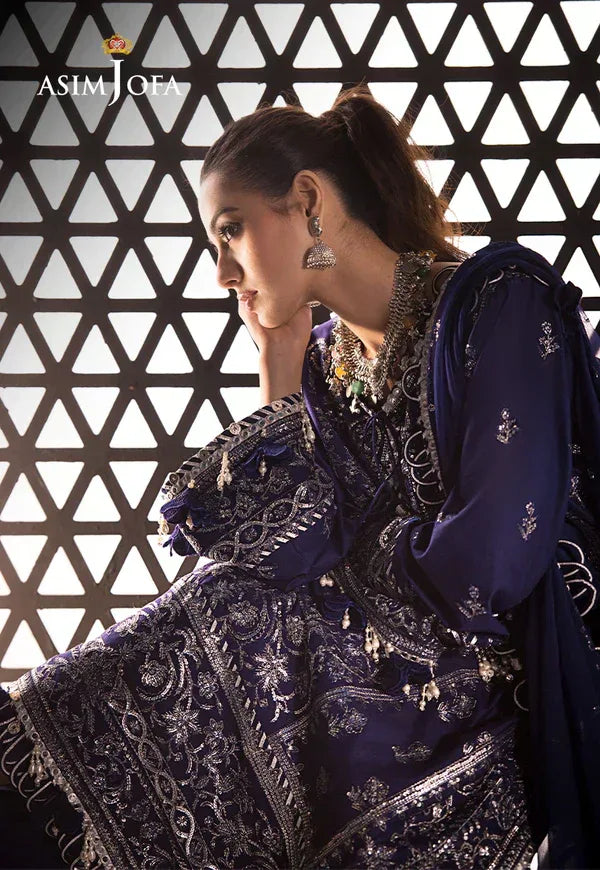 Asim Jofa | Fasana e Ishq Eid Luxury Lawn | AJFI-25 - Aqsa Fabrics