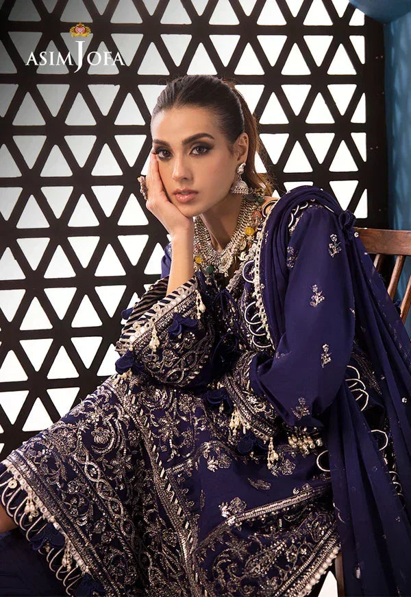 Asim Jofa | Fasana e Ishq Eid Luxury Lawn | AJFI-25 - Aqsa Fabrics