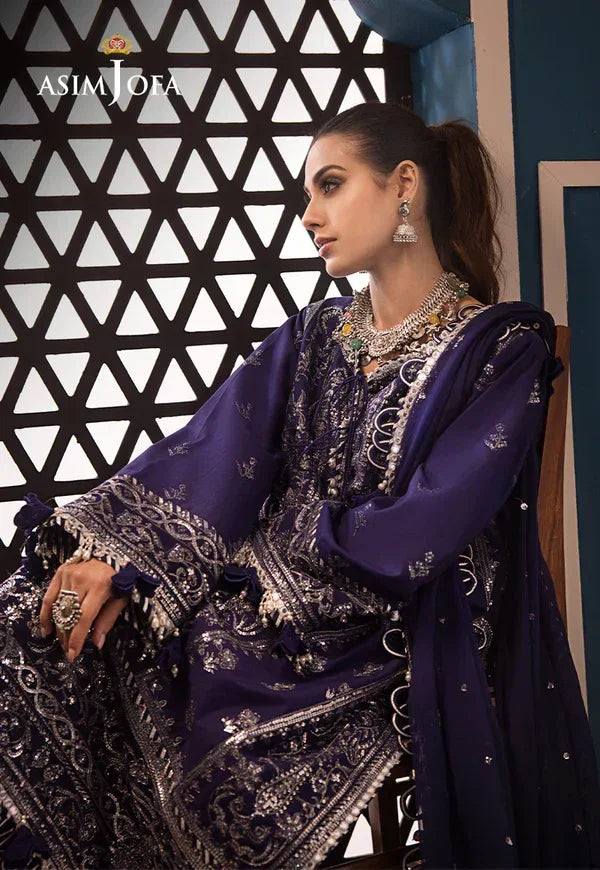 Asim Jofa | Fasana e Ishq Eid Luxury Lawn | AJFI-25 - Aqsa Fabrics